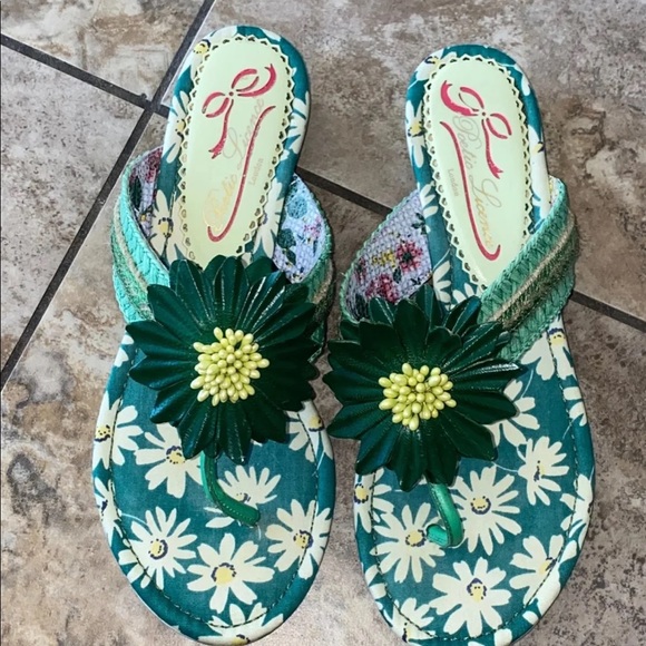 Poetic Licence London Sandals Floral Embellished - Picture 2 of 3